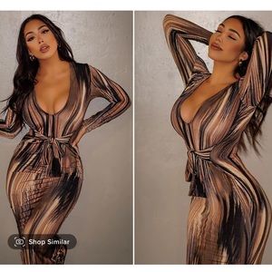 NWT never worn watercolor maxi dress